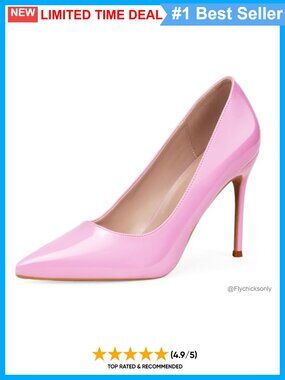 Stiletto High Heels Pointed Toe Pump 4 Inch Dress Shoes